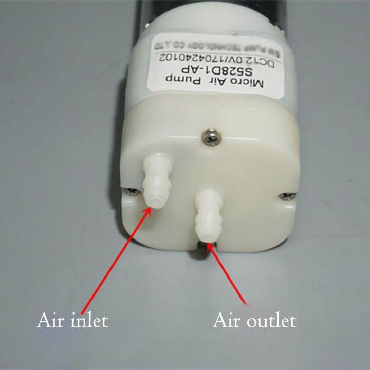 มอเตอร์แปรงถ่าน-dc-5v-12v-528ปั๊มลมการไหลขนาดใหญ่4ช่องอากาศปั๊มสูบลมตกปลาป่า-diy-ปั๊มออกซิเจน