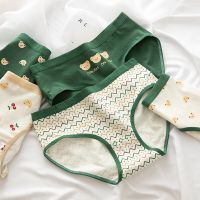 Cute bear briefs new green girl underwear cotton Teenage Underpants cartoon Panties Kids underwear girl clothing