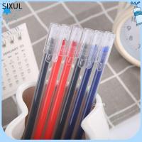 SIXUL 10PCS 0.5มม. ปากกาเจล หมึกดำ/น้ำเงิน/แดง ปลายเข็ม ปากกาลูกลื่น เครื่องมือสำหรับเขียน แบบแห้งเร็ว ปากกาที่เป็นกลาง โรงเรียนออฟฟิศออฟฟิศ