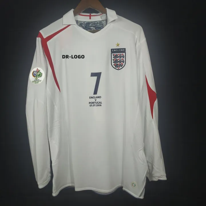 06 World Cup national team England home shirt long sleeve Beckham 7