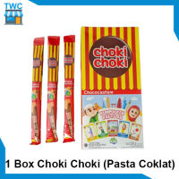 กล่อง Chococashew-1 ChoKi ChoKi แบบเติมได้20ชิ้น/Chokichoki 1 Dus Box Pack ChoKi ChoKi Chococashew สีน้ำตาล20ชิ้นขายส่ง Hawker TWC Drumsticks Store