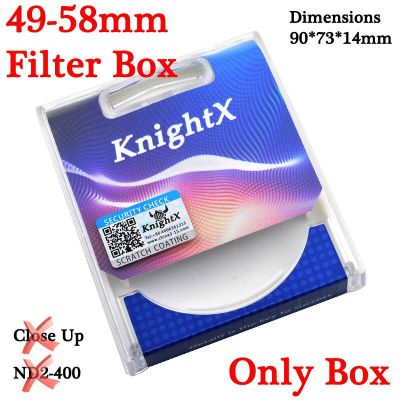 KnightX Digital Protective Lens UV CPL FLD ND Filter box filtros Adapter Ring Storage Case Filters