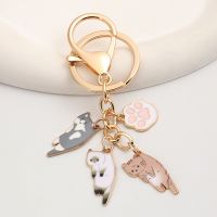 Kawaii Keychain Footprint Chains Souvenir Gifts Men Cay Keys Jewelry