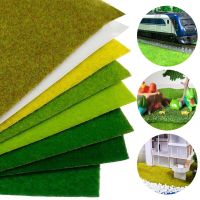 Landscape Fine Artificial Grass Mat For Train Model Non-Adhesive Paper Fake Grass Home Decor Garden Accessories