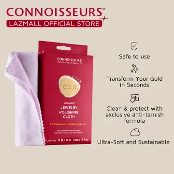 Connoisseurs 11x14 Ultra Soft Gold Jewelry Cleaning Cloth