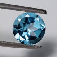 1.30 ct โทแพส (Swiss Blue Topaz) กลม สีฟ้าอ่อน