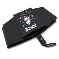 [COD]Kuromi ร่มอัตโนมัติหญิงครีมกันแดดป้องกันรังสีอัลตราไวโอเลตพับดวงอาทิตย์น่ารักม่านบังแดดที่เรียบง่าย Ins