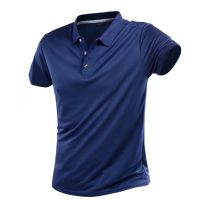 [Lanbo clothing] เสื้อยืดแห้งเร็วสบายๆฤดูLanbo clothingสำหรับผู้ชายเสื้อทีเชิร์ตแขนสั้นระบายอากาศได้ดีเสื้อทีเชิร์ตเสื้อรัดรูปออกกำลังกาย4XL เสื้อยืดตีกอล์ฟ