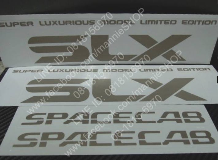 สติ๊กเกอร์ดั้งเดิมรถ-คำว่า-slx-spacecab-the-super-luxurious-model-limited-edition-แบบที่-2-สำหรับ-isuzu-sticker-ติดรถ-แต่งรถ-อีซูซุ