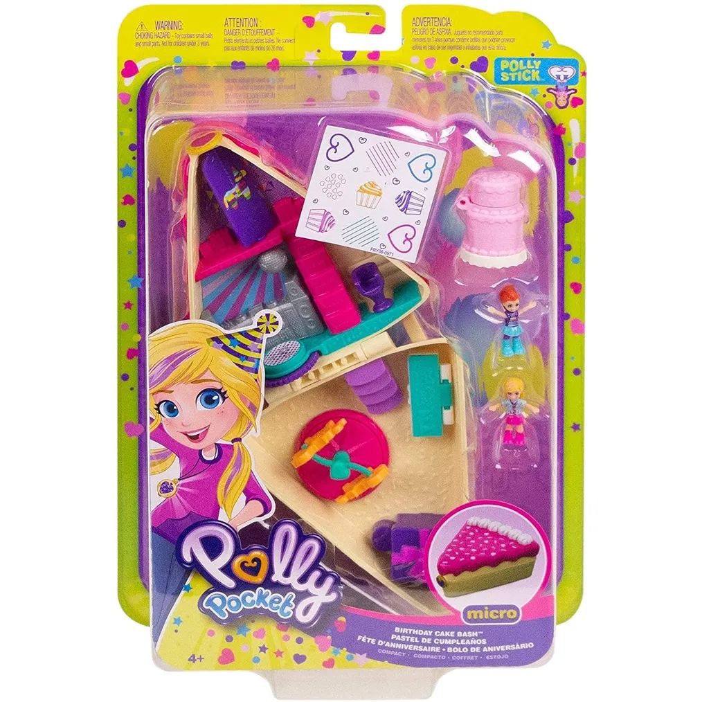 Polly Pocket Pocket World Birthday Cake Bash Compact With Polly Lila Dollslzw Lazada Ph