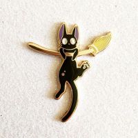 Cartoon Anime Cute Witch Cat Witchcraft Magic Hard Enamel Badge Brooch DIY Backpack Collar Lapel Pin Party Gift Fan Brooch Pins