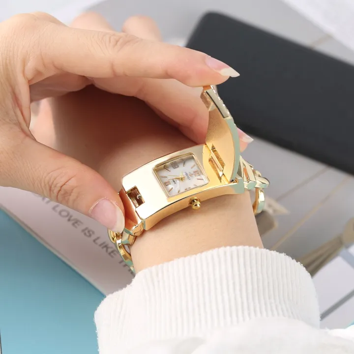luxurious-royal-crystal-diamond-silver-gold-square-flap-cover-ladies-bracelet-quartz-watch-golden-wristwatch-montre-femme