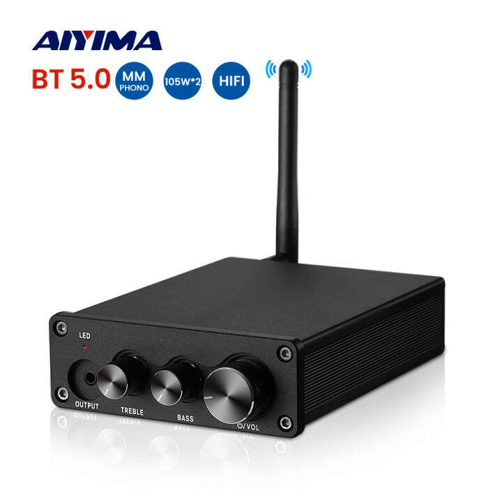 AIYIMA Bluetooth Amplifier Audio 105Wx2 MM Vinyl Phono Preamp For ...