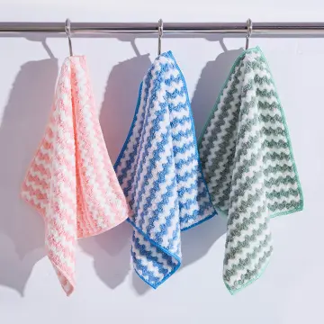 6PCS Cotton Kitchen Tea Towels Absorbent Lint Free Catering Restaurant  Cloth Dish Towels