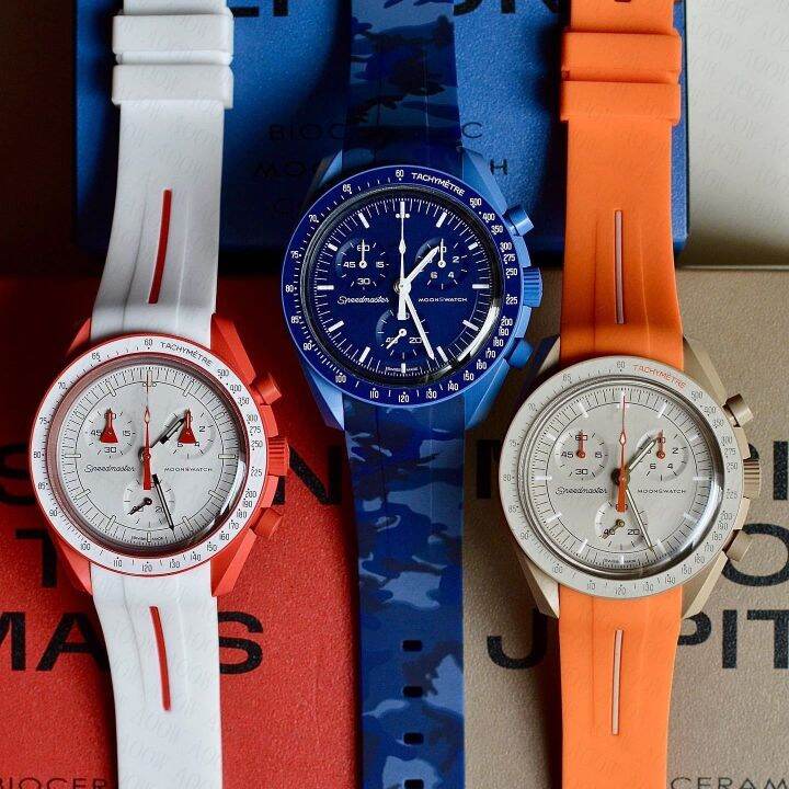 20mm Silicone Rubber Strap for Omega X Swatch Joint MoonSwatch