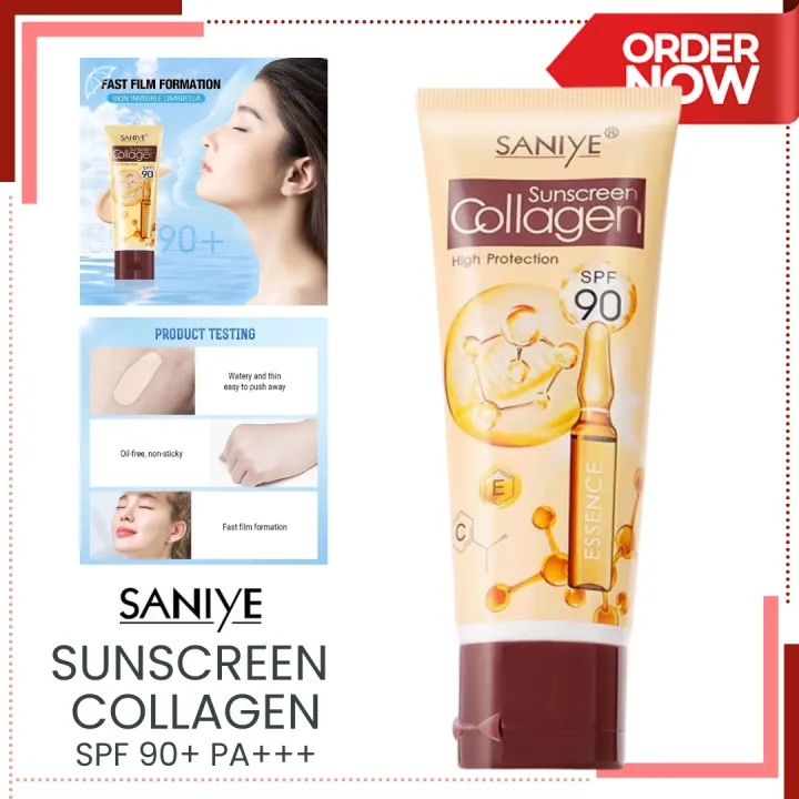 On Hand Saniye Sunscreen Collagen Spf90 Pa Sunblock Face Cream Whitening And High Sun