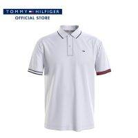 Tommy Hilfiger เสื้อโปโลผู้ชาย รุ่น DM0DM12963 YBR - สีขาว