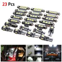 23Pcs/Set DC 12V Car LED Interior Lights Lamp Bulbs Kit For BMW X5 E53 2000-2006 6000K White 130Lm/blub Play And Plug Bulbs  LEDs  HIDs