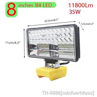 ✷ Led luz de trabalho para dewalt 18v 20v ferramentas ar livre lanterna li-ion bateria dcb183 dcb206 dcb609