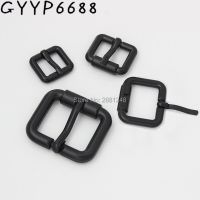 10-30-100pcs dark black dark black turnbuckle zinc alloy square pin buckle bags/belt bag belt strap metal pin buckl DIY adjuster