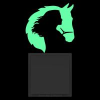 Cartoon Woman and Horse Switch Sticker Glow in the Dark Wall Decoration Sticker Kid Room Boy Girl Bedroom Laptop Car Decor Decal