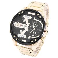 SHIWEIBAO Brand Mens Large Large Dial Watch New Fashion Personality Clock Steel Band Quartz Watch Sports Watch