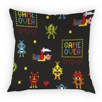 Cartoon Mermaid Cushion Cover  Planet Spacecraft Polyester Throw Pillow Case Space Robot Home Decorative Bed Pillow Cases Kissen