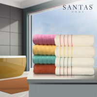 SANTAS ผ้าขนหนูเช็ดตัว MICRO COTTON  รุ่น DRI FAST  BORDERLINE ขนาด 30 x 60  (มีแถบสี)