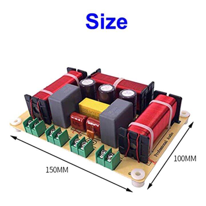 1pcs-4-way-300w-speaker-frequency-divider-home-theater-hifi-stereo-4unit-circuit-stereo-audio-crossover-filters