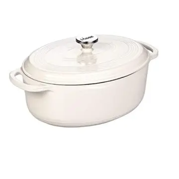 Lodge EC4D43 Enameled Cast Iron Dutch Oven 4.5-Quart Island, Spice