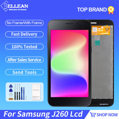 Catteny J2 Core สำหรับ Samsung Galaxy J260 LCD Touch Screen Digitizer ASSEMBLY พร้อมกรอบฟรี Shi DROP