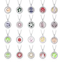 2019 New Aromatherapy 29 Designs open rhinestones locket Oils lockets Perfume Pendant Necklace