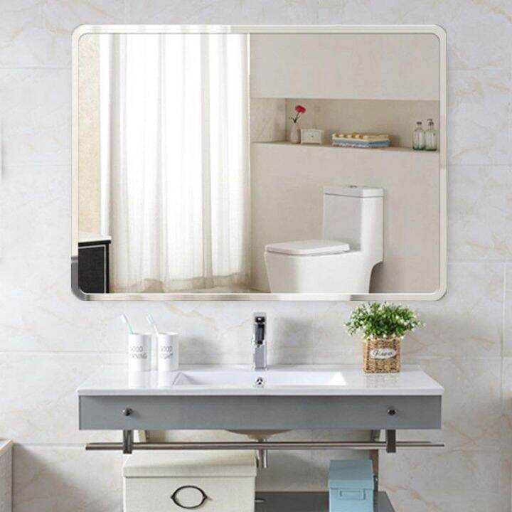 cod-mirror-cabinet-wall-makeup-hanging-self-adhesive-free-bathroom-toilet-simple-frameless