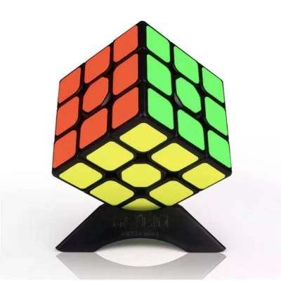 รูบิค Rubik 3x3 ลื่นหัวแตก สีดำ แบบเคลือบสี ไม่ลื่นคืนเงิน รูบิด ลูกบิด ลูบิก ของเล่นฝึกสมอง สำหรับเกม Rubiks Cube ของเล่นเด็ก
