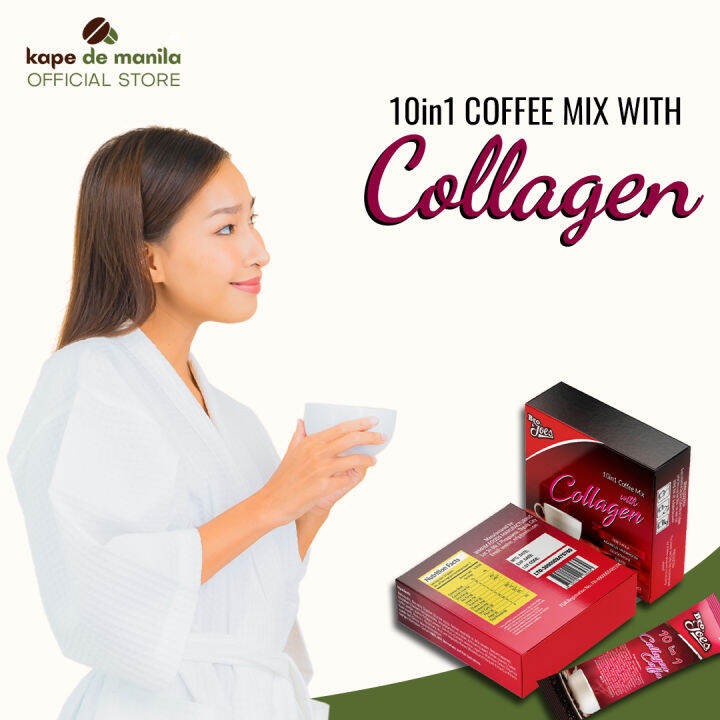 Bro. Joe's Collagen Coffee 10 in 1 (1box 10 sachet) With Glutathione