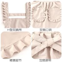 High-end tooling apron for women working to work waterproof and wear-resistant manicure shop kitchen home cooking cute Korean style short apron