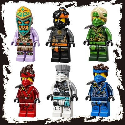 Chinese Phantom Ninja Figure Fourteen Seasons Jungle Lloyd Headscarf Assembled Building Blocks Boy Childrens Toys Puzzle 【AUG】