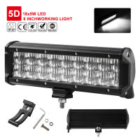 9นิ้ว90วัตต์5D เลนส์ LED รถยนต์แถบแสงน้ำท่วมจุด Combo Beam สำหรับ4WD 4x4นำบาร์ออฟโร้ด SUV รถ A รถแทรกเตอร์เรือรถบรรทุกรถขุด