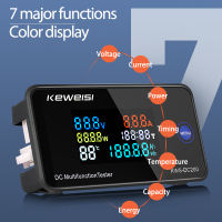 DC200ดิจิตอลโวลต์มิเตอร์ KWS 50A100A DC Power Monitor จอแสดงผล LED สีโวลต์มิเตอร์แอมมิเตอร์ Wattmeter ปัจจุบันแรงดันไฟฟ้าทดสอบพลังงาน