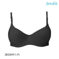 Jintana เสื้อชั้นใน (เสริมโครง) รุ่น Basic Bra รหัส JB2849 สีดำ