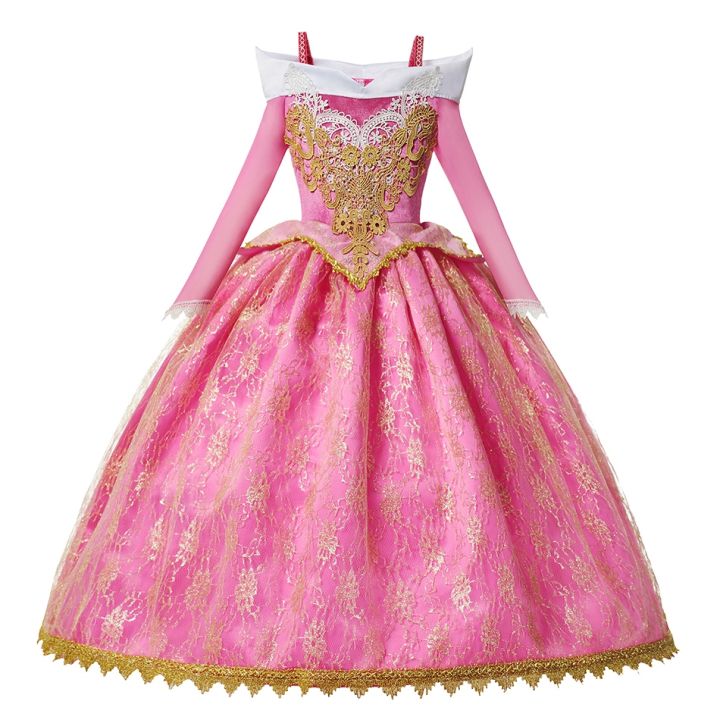 disney-elsa-anna-princess-dress-girl-kid-birthday-party-carnival-clothes-cosplay-frozen-encanto-rapunzel-jasmine-mermaid-costume