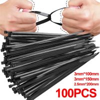 Self-locking Nylon Cable Ties Reusable Cord Management Ties Fastening Loop Ring Plastic Wire Ties Strap for Home Office Workshop