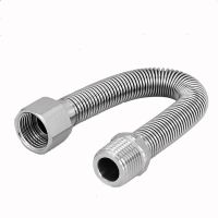 1/2 BSP Female To Male Thread Corrugated Pipe 304 Stainless Steel Inlet and Outlet Pipe Hose for Toilet Water Heater