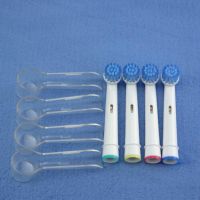 ♧✵ 4pcs Electric Toothbrush Heads for Oral B Vitality Sensitive Clean EBS-17A With Protection Case For Outdoor Trip