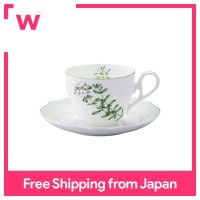 Noritake Noritake Cup &amp; Saucer (สำหรับชากาแฟ) 250cc สมุนไพรภาษาอังกฤษไมโครเวฟปลอดภัยกระดูกจีน T97887/4942