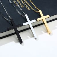 Fashion Cross Pendant Necklaces Metal Link Chain Necklace for Women Men Teens Punk Hip Hop Jewelry Gifts Fashion Chain Necklaces