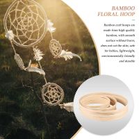 Bamboo Floral Hoop, 15 Pack 3 Sizes Dream Catcher Bamboo Wood Circle Ring for Wedding Decor Dream Catchers and Crafts