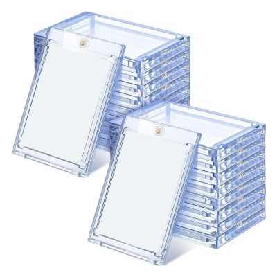 20 Pcs 180 PT Magnetic Card Holder Magnetic Card Holder Clear Protectors for Trading Cards Sports Baseball Cards