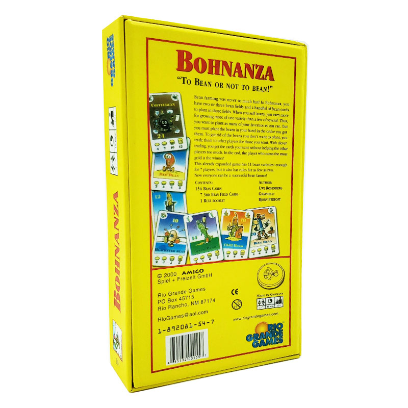 Amigo Bohnanza Game in German New In Box Sealed "To Bean or not to Bean" 