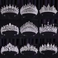 Luxury Diverse Silver Color Crystal Crowns Bride tiara Fashion Queen For Bridal Crown Headpiece Wedding Hair Jewelry Accessories